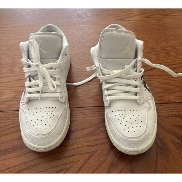 Custom Air Jordan 1 Low Lil Durk OTF Only The Family White Black Men\'s Size 9 main image 9